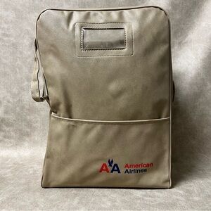 Vtg.American Airlines Nylon Overnight Bag Suitcase Luggage Shoulder Strap